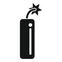 Dynamite with burning wick is exploding making loud noise vector