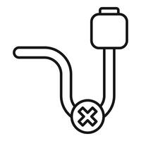 Usb cable is disconnected showing loss of connection vector