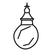 Magic potion flask with cork stopper for a fantasy adventure game vector