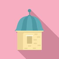 Observatory building exploring astronomy and celestial objects vector