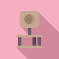 Cat tree condo house with scratching post providing endless entertainment for your feline friend vector