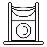 Cat playground with hammock and circle for scratching claws vector