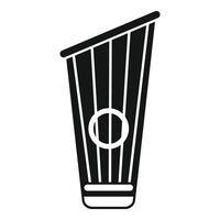 Ancient gusli music instrument with strings for playing melodies vector