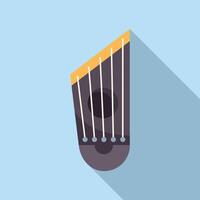 Ancient gusli instrument playing beautiful folk music vector
