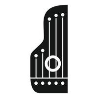 Traditional baltic psaltery icon representing stringed instrument vector
