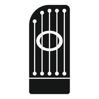 Acoustic guitar with strings and sound hole for music playing vector