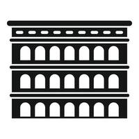 The colosseum building representing ancient roman architecture vector