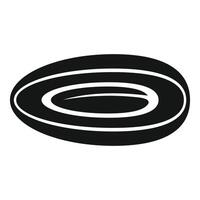 Half longan showing seed icon vector