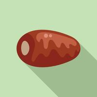 Dried date fruit showing delicious syrup dripping vector