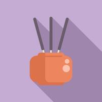 Wifi router providing strong wireless signal for multiple devices vector