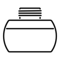 Gas cylinder with valve being open representing energy source vector
