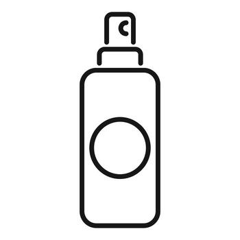 Spray bottle icon showing cleaning product for sanitation and hygiene vector