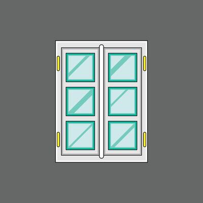 The Illustration of Building Window