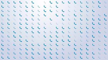 Telephone Handle Icon Pattern Background Loop video