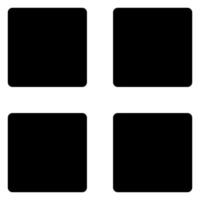 apps glyph icon isolated on white background vector