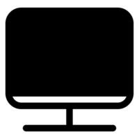 desktop glyph icon isolated on white background vector