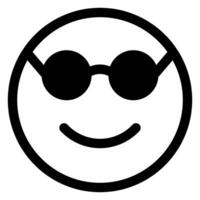 nerd glyph icon isolated on white background vector