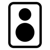 speaker glyph icon isolated on white background vector