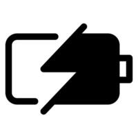battery glyph icon isolated on white background vector