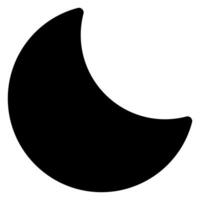 moon glyph icon isolated on white background vector