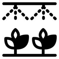watering glyph icon isolated on white background vector