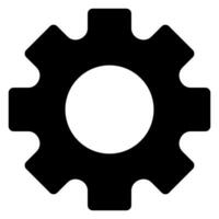 setting glyph icon isolated on white background vector
