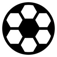 ball glyph icon isolated on white background vector
