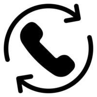 customer service glyph icon isolated on white background vector