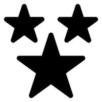 star glyph icon isolated on white background vector