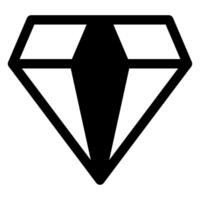 diamond glyph icon isolated on white background vector