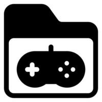 controller glyph icon illustration isolated on white background vector
