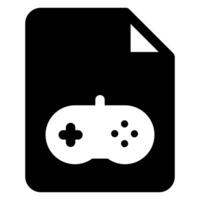 controller glyph icon illustration isolated on white background vector