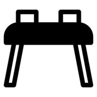 pommel glyph icon illustration isolated on white background vector