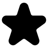 star glyph icon illustration isolated on white background vector