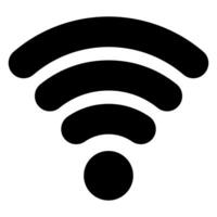 wifi glyph icon illustration isolated on white background vector