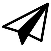 plane glyph icon illustration isolated on white background vector