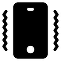 mobile glyph icon illustration isolated on white background vector
