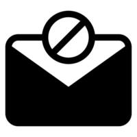message glyph icon illustration isolated on white background vector