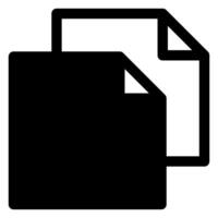 duplicate glyph icon illustration isolated on white background vector