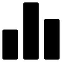 chart glyph icon illustration isolated on white background vector