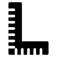 i square glyph icon illustration isolated on white background vector