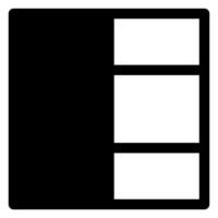 layout glyph icon illustration isolated on white background vector