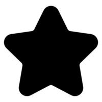star glyph icon illustration isolated on white background vector