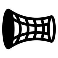 wormhole glyph icon illustration isolated on white background vector