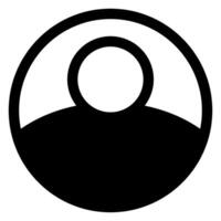 account glyph icon illustration isolated on white background vector