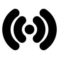 connection glyph icon illustration isolated on white background vector