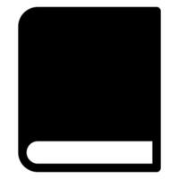 book glyph icon illustration isolated on white background vector