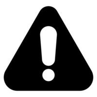 triangle glyph icon illustration isolated on white background vector