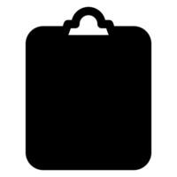 clipboard glyph icon illustration isolated on white background vector