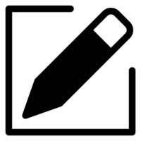 draw glyph icon illustration isolated on white background vector